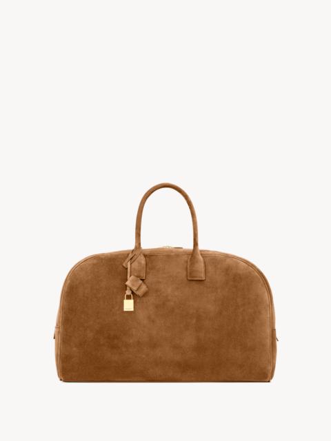 SAINT LAURENT GIANT BOWLING DUFFLE IN SUEDE