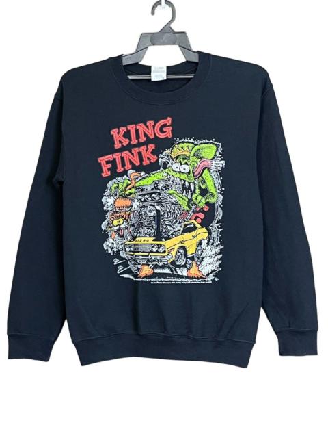Other Designers VINTAGE Y2K RAF FINK MOON EYES 2003 PULLOVER SWEATSHIRT