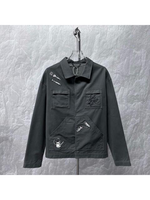 Louis Vuitton Louis Vuitton Monogram Embroidered Jacket Black