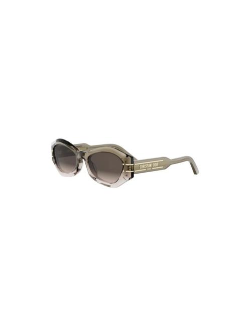 Dior Dior DIORSIGNATURE B1U Brown Gradient Geometric Ladies Sunglasses CD40139U 95F 55