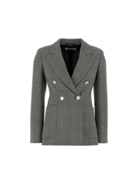 Max Mara MAX MARA Accordo Embroidered Wool Gray Blazer New & Authenti