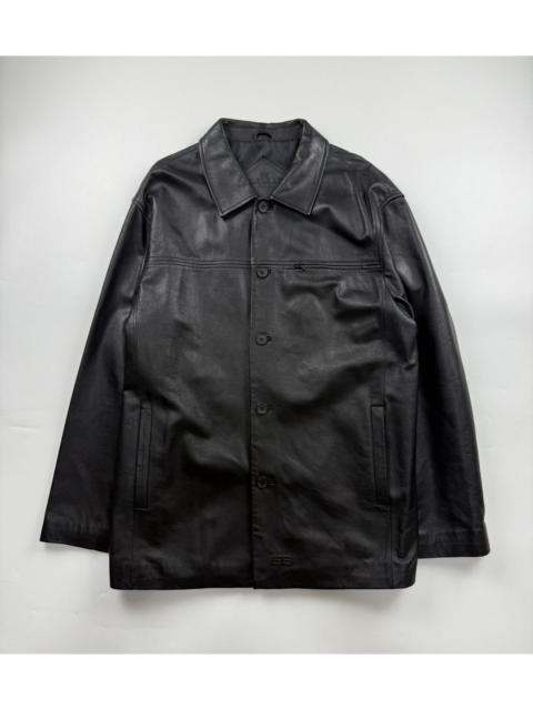 BALENCIAGA Vintage Balenciaga Buttoned Leather Jacket