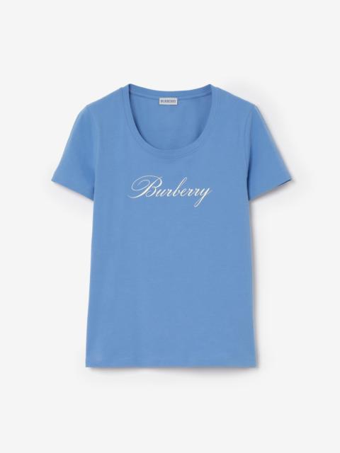Burberry Logo Stretch Cotton T-shirt