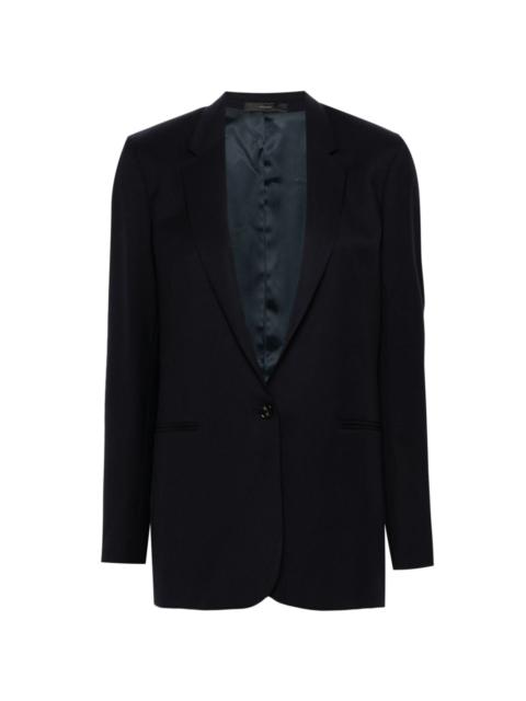 single-breasted wool blazer