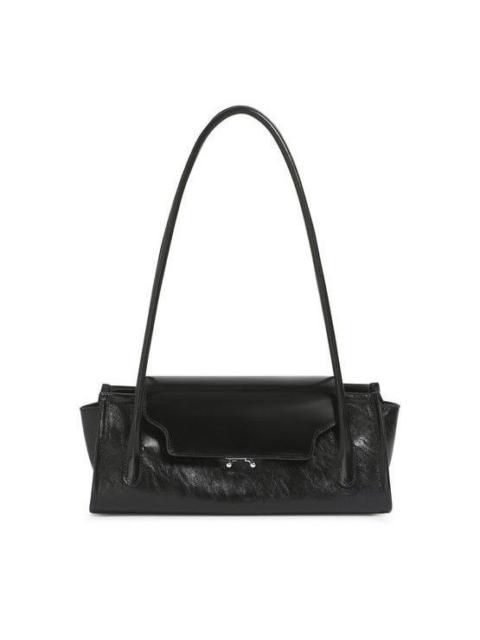 Marni MARNI Trunk Black Leather Shoulder Bag New & Authentic