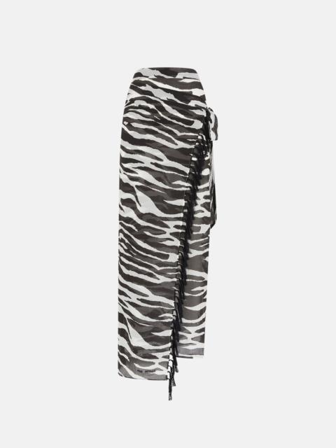 THE ATTICO WHITE AND BLACK PAREO