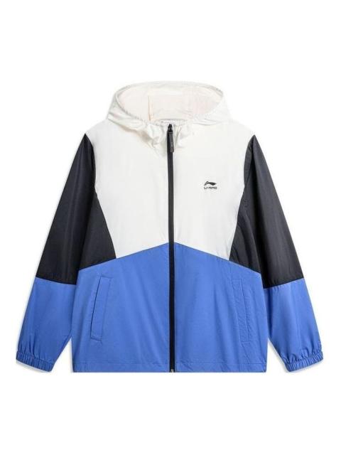 Li-Ning Li-Ning Color Block Windbreaker 'White Black Blue' AFDU363-5