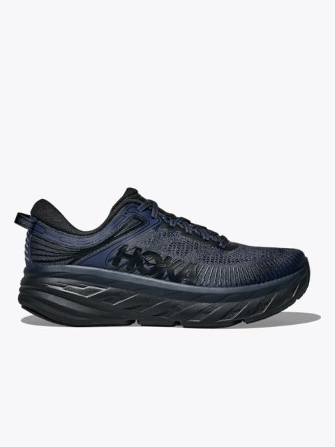 HOKA Men's Bondi 7 Shoes in Varsity Navy/Black