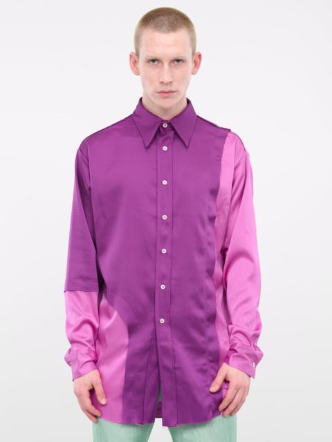 EDWARD CUMING Patched Silk Shirt