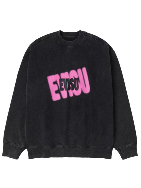 EVISU Logo Print Fashion Fit Sweatshirt