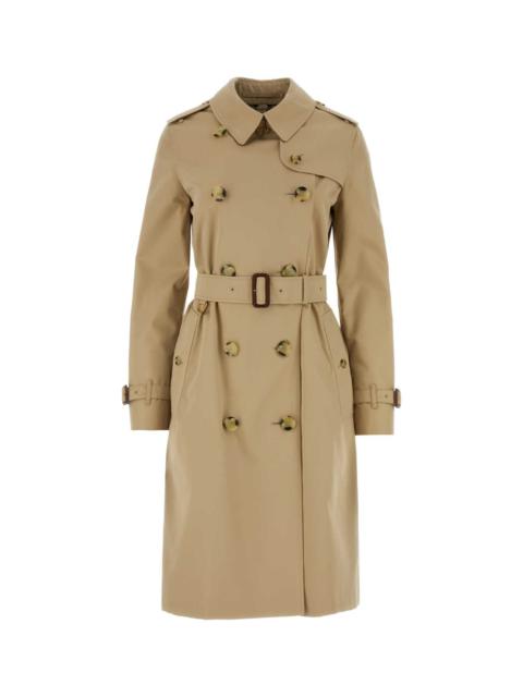 Burberry Burberry Women Beige Cotton Trench Coat