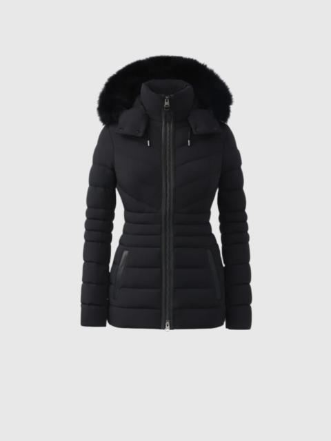 MACKAGE PATSY Agile 360 down jacket with blue fox fur