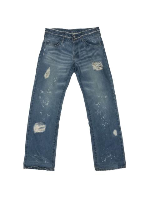 Other Designers Japanese brand 🔥 Double waist distressed denim