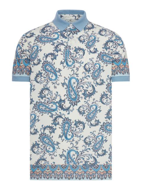 Etro Etro Men Cotton Polo Shirt With Placed Print