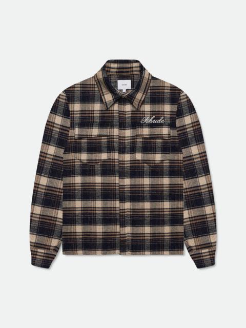 Rhude RHUDE SCRIPT LOGO FLANNEL