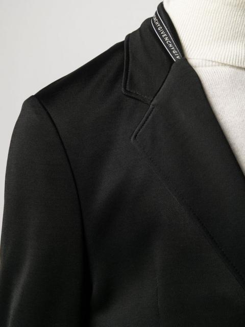 Givenchy $1200 New AW19 Logo Webbing Blazer Jacket Black