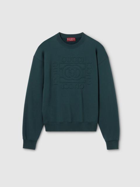 GUCCI Brushed cotton jersey sweatshirt