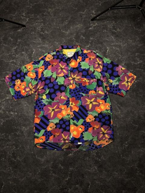 Other Designers Vintage 90s Yashi Yamamuri Multicolour Flowers Viscose Shirt