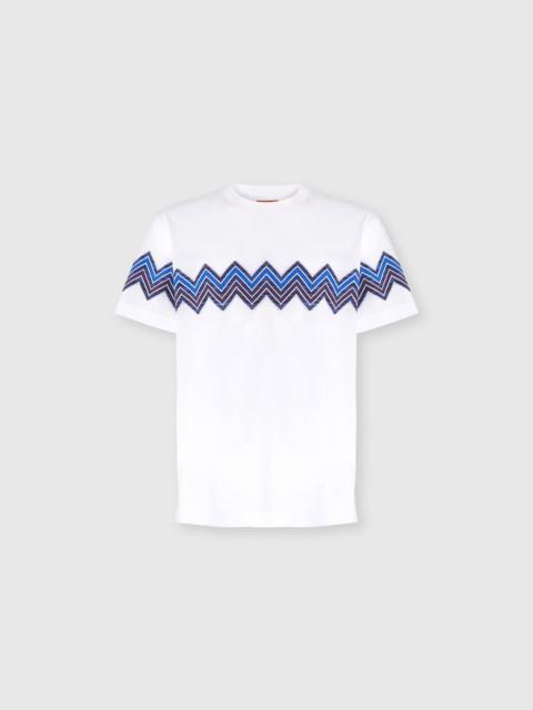 Missoni Missoni T-shirt With Maxi Chevron Insert in White at Nordstrom