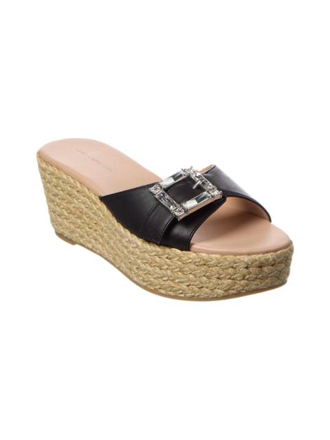 Stuart Weitzman Stuart Weitzman June 75 Leather Wedge Sandal