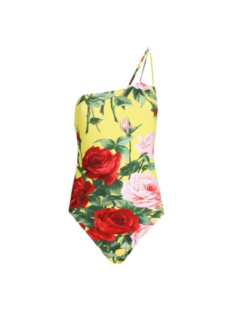 floral-print swimsuit