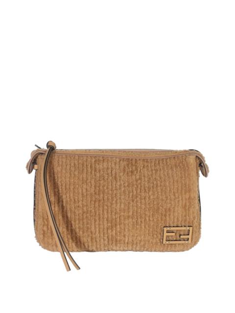 FENDI FENDI Brown Fabric Medium Simply Shoulder Bag (Authentic Pre-Loved)