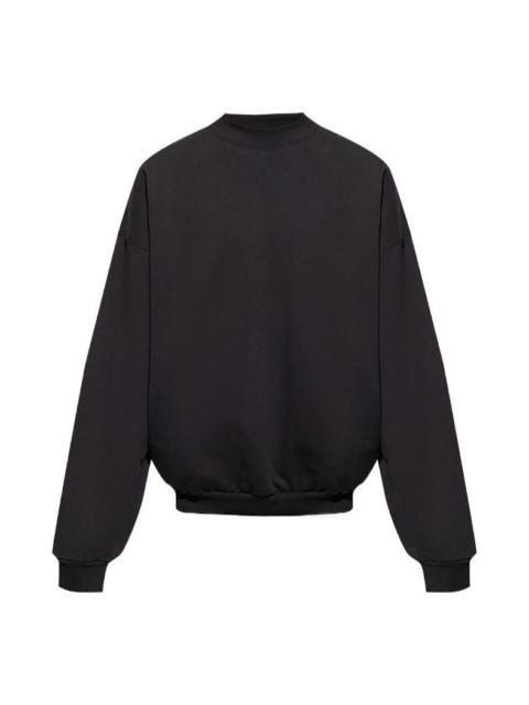 Balenciaga Care Label Creweneck Sweatshirt 'Black' 724511TNVL61070