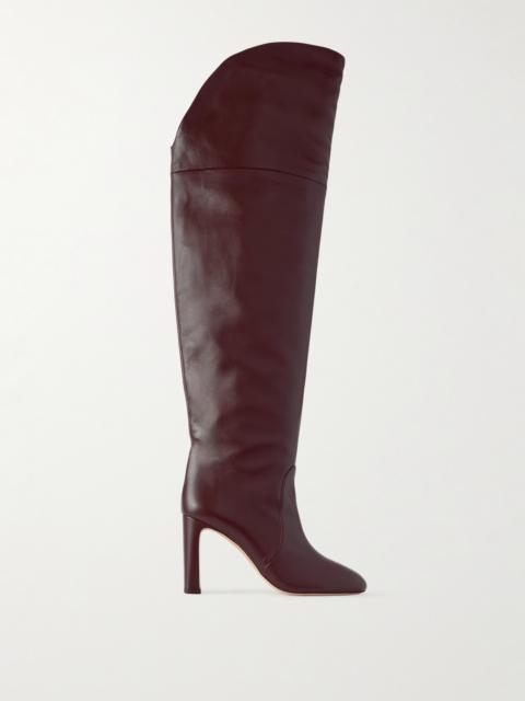 Stuart Weitzman Babette Tubo Leather Over-the-knee Boots