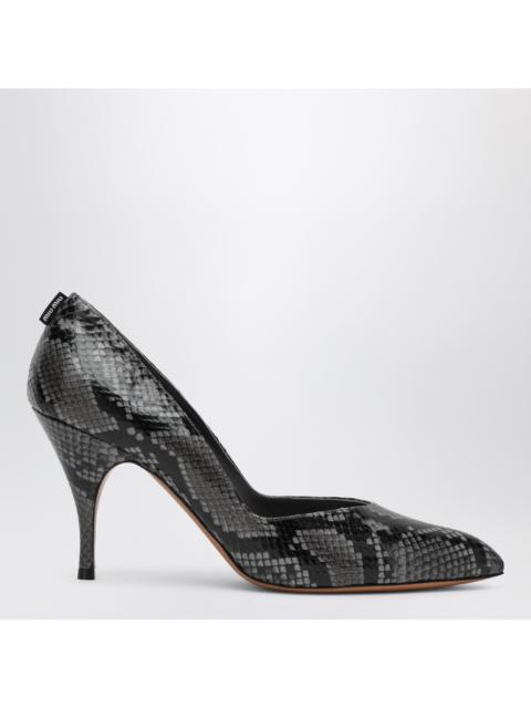Miu Miu Miu Miu Ardesia Pumps In Ayers Python-Print Leather Women