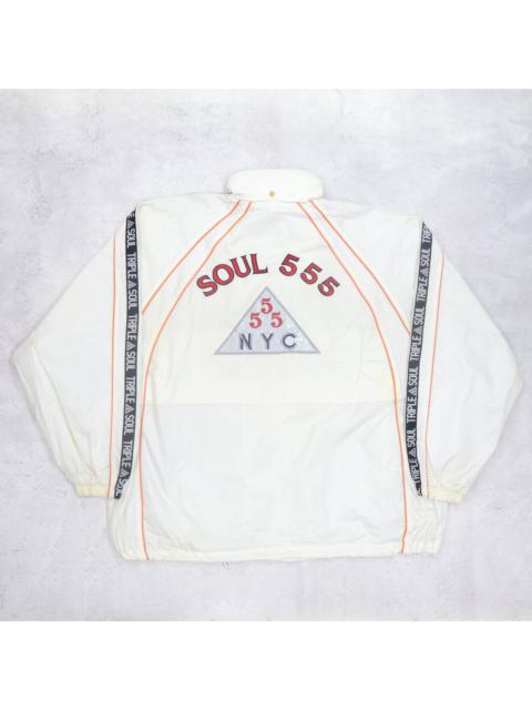 Other Designers Vintage 90s TRIPLE FIVE SOUL Big Logo Embroidered Spellout Bomber Windbreaker Hoodie Jacket