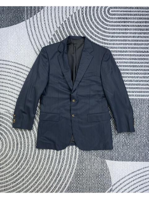 Burberry Vintage Burberry London Double Button Striped Blazer Jacket