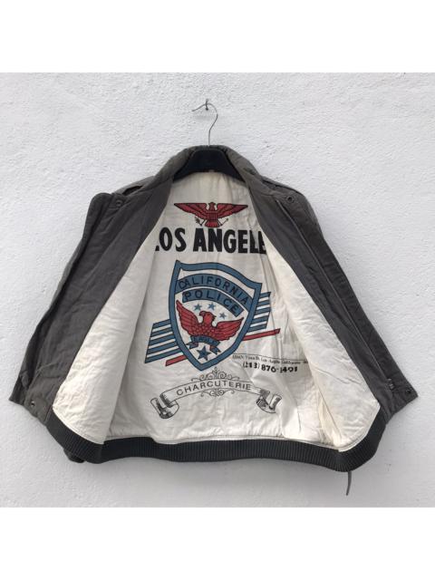 Other Designers Seditionaries - California Police Eagle Parachute Style Faded Bomber Jacket