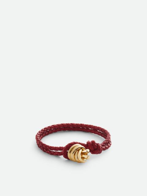 Bottega Veneta Knot Leather Bracelet