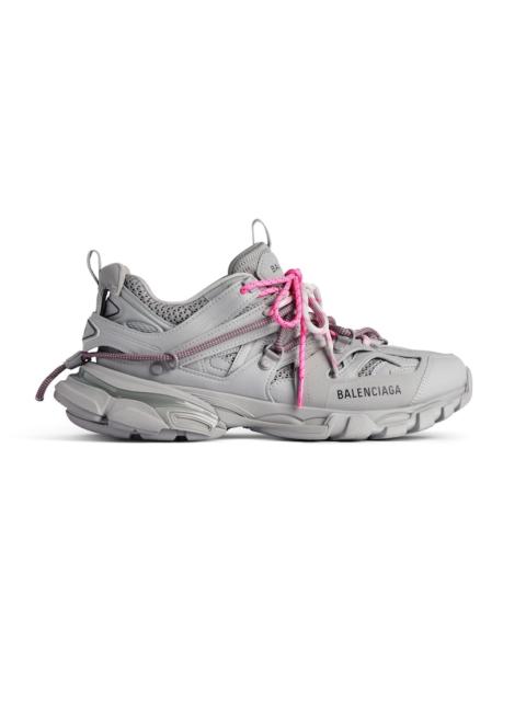 BALENCIAGA Women's Track Trail Laces Sneaker  in Grey/pink