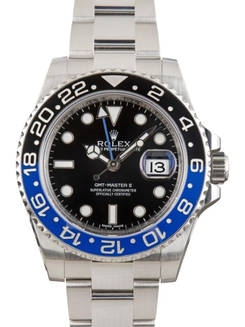 ROLEX 182969 Men's Rolex GMT Master II 116710 Batman