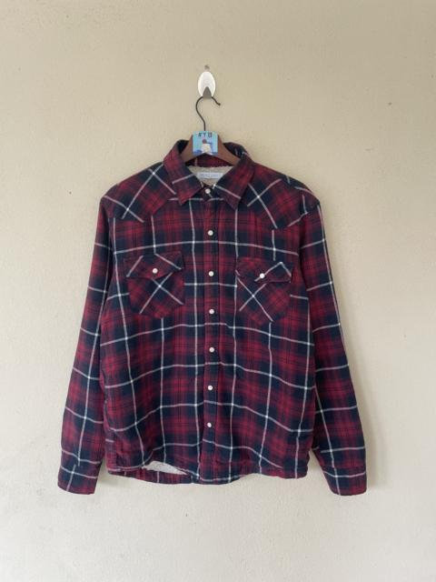 Other Designers Japanese Brand - SUFFUSE PEARL BUTTON SNAP SHEARLING FLANNEL