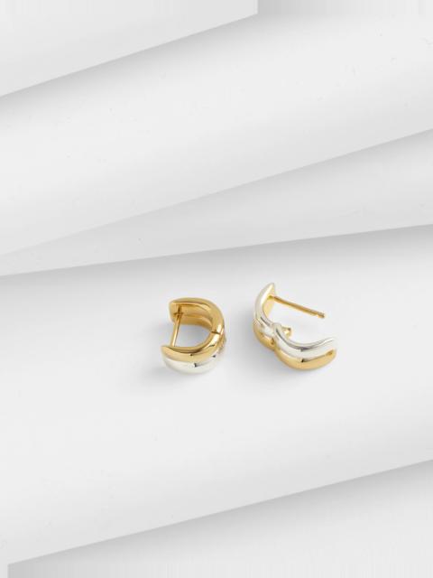 Madewell Demi-Fine Mixed-Metal Chunky Huggie Earrings