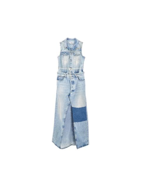 MM6 Maison Margiela MODULAR DENIM LONG DRESS
