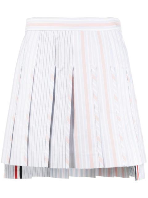 Thom Browne striped pleated miniskirt