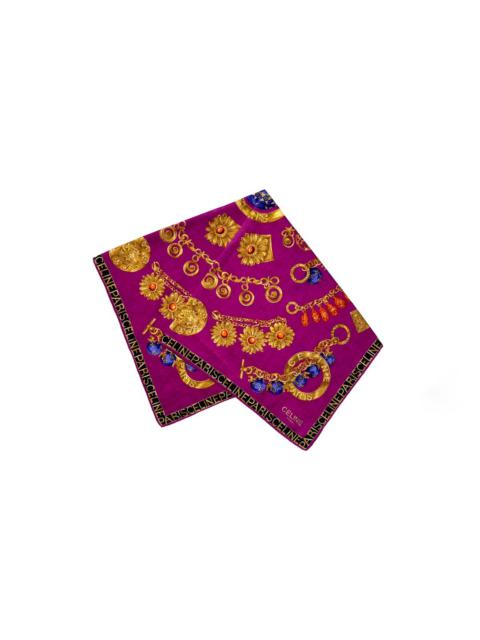 Other Designers Vintage - Vkk I’m brave Celine Paris Handkerchief Neckerchief Bandana