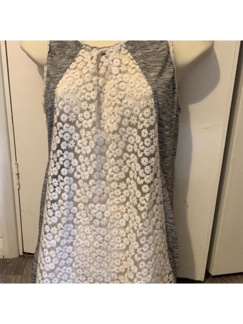 Other Designers Unique Vintage Women's White and Grey Vest