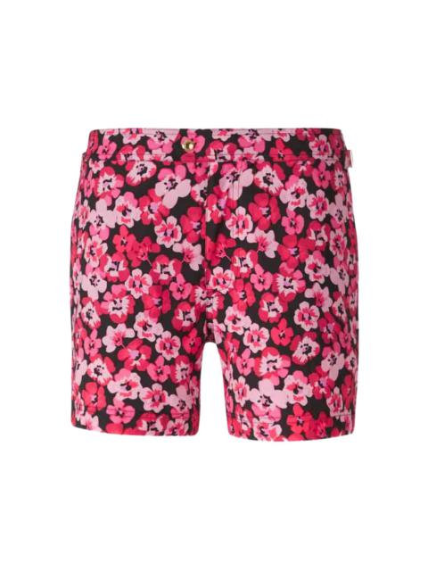 floral-print swim shorts