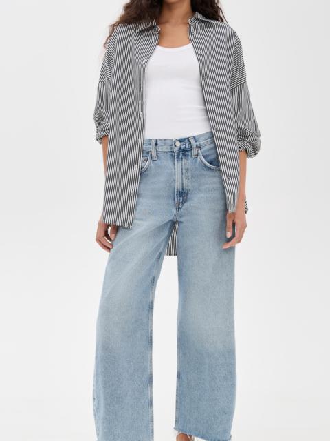 AGOLDE Low Curve Fray Jeans