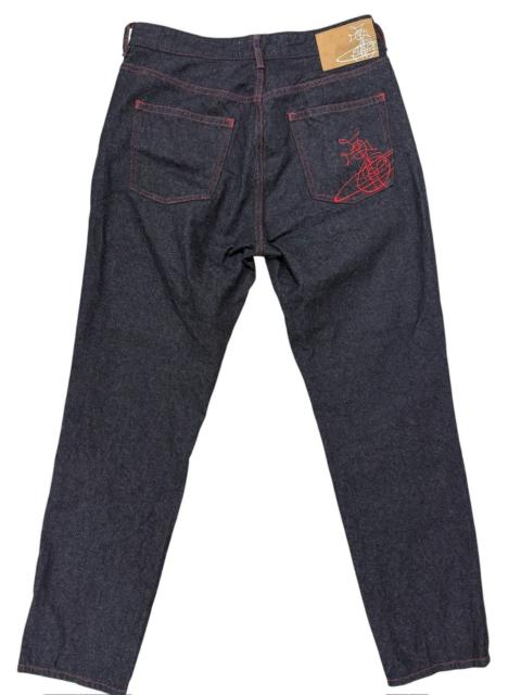 Vivienne Westwood Vivienne Westwood Denim Jeans Large Embroidered Orb logo