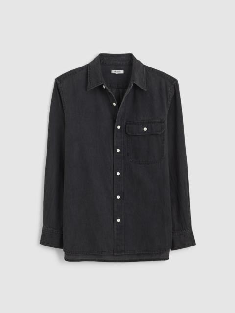 Madewell Single-Pocket Shirt in SoftFade Denim