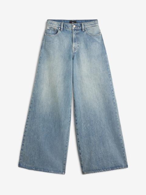 7 For All Mankind Marie Wide Leg in Coated Midland