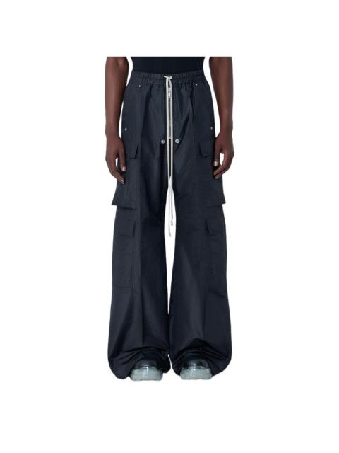 Rick Owens RICK OWENS Black Cargobelas Silk Pants New & Authentic (Men'