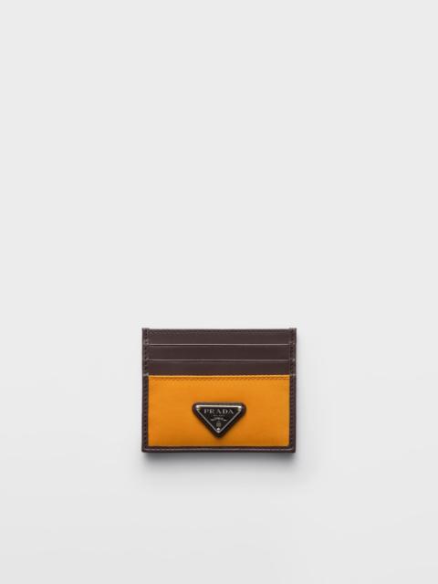 Prada Prada Speedrock Re-Nylon and leather card holder
