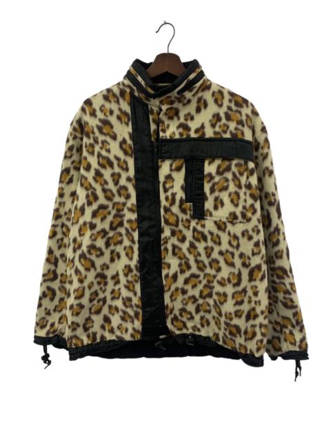 Vintage MILKBOY Cyberpunk Leopard Fleece Jacket