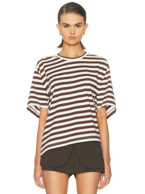 Monse Asymmetric Twisted T-shirt